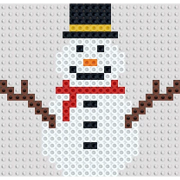 Karácsonyi Hóember 12 cm * 11,5 cm