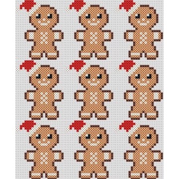 Karácsonyi Mézi mikulás kalapban 9 db 10,5 cm * 13 cm