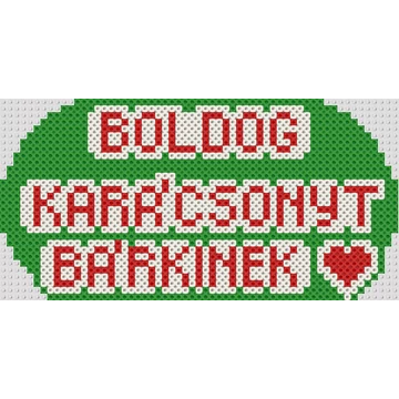 Boldog Karácsonyt Bárkinek felirat 30 cm * 15 cm - Egyéni rendelés alapján!