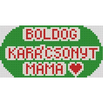 Boldog Karácsonyt Mama felirat 30 cm * 15 cm