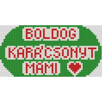 Boldog Karácsonyt Mami felirat 30 cm * 15 cm