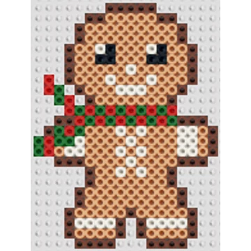 Karácsonyi Mézi sállal 8,5 cm *12 cm