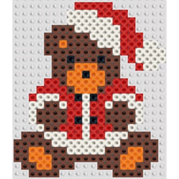 Karácsonyi Plüssmaci 10 cm*11 cm