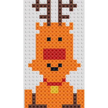 Rudolf szarvas lecsüccsent 8 cm * 14,5 cm