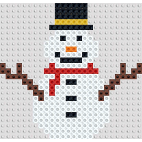 Karácsonyi Hóember 12 cm * 11,5 cm