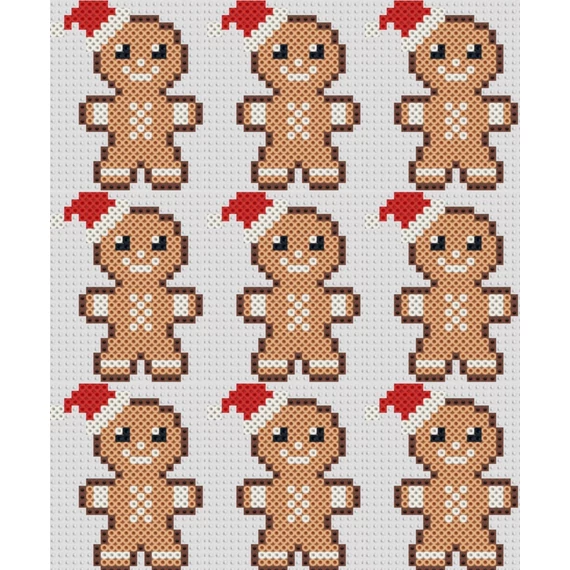 Karácsonyi Mézi mikulás kalapban 9 db 10,5 cm * 13 cm