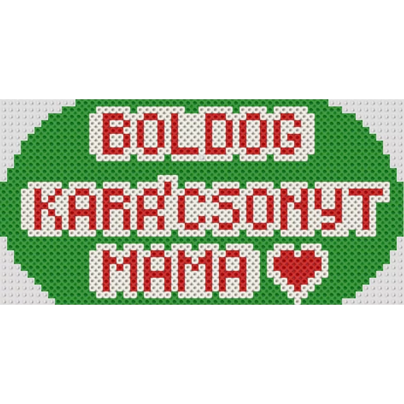 Boldog Karácsonyt Mama felirat 30 cm * 15 cm