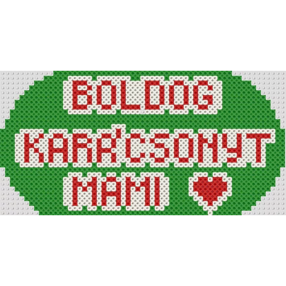 Boldog Karácsonyt Mami felirat 30 cm * 15 cm