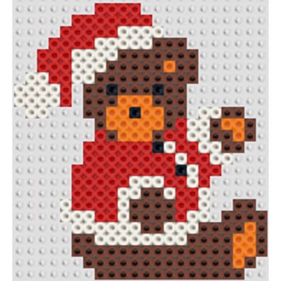 Karácsonyi Mézi és Plüssmaci 8 db