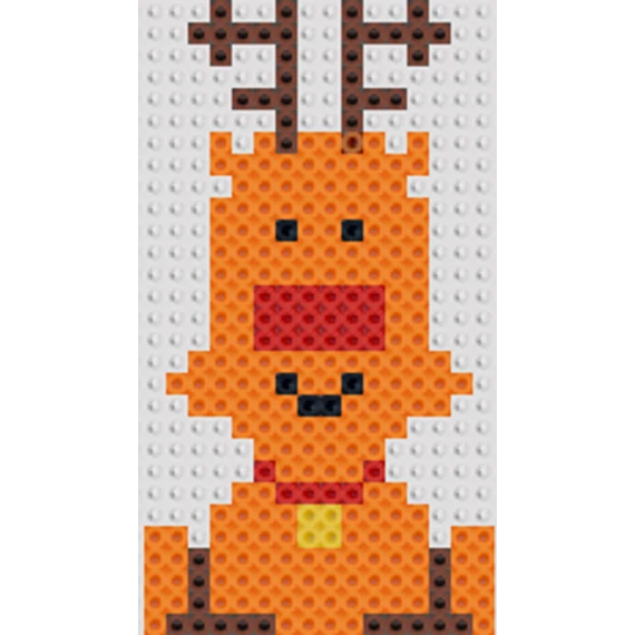 Rudolf szarvas lecsüccsent 8 cm * 14,5 cm