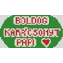 Boldog Karácsonyt Papi felirat 30 cm * 15 cm